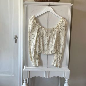 Reformation fitted long sleeve top